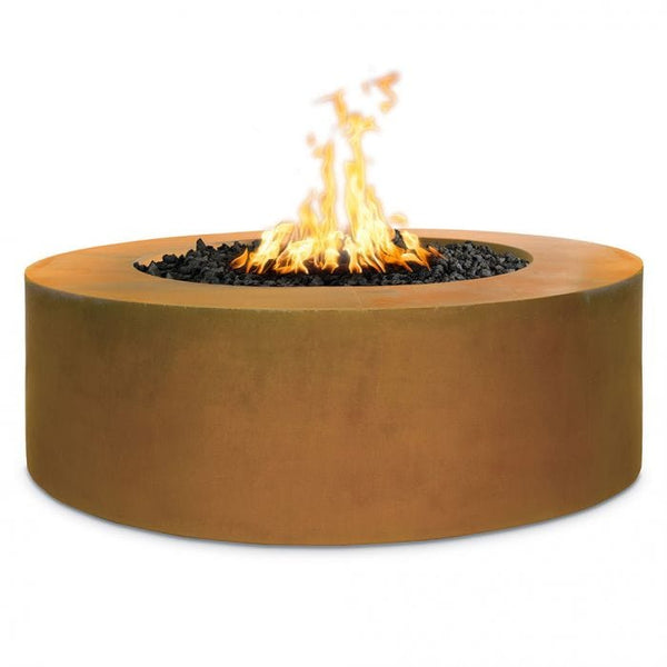 The Outdoor Plus 24" Tall Unity Corten Steel Fire Pit Royal Fire Pits