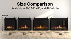 Dimplex QST36 Ignite Quest Built-in Electric Fireplace, 36-Inch