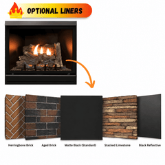 Empire 32" Tahoe Deluxe Direct Vent Gas Fireplace with Log Set