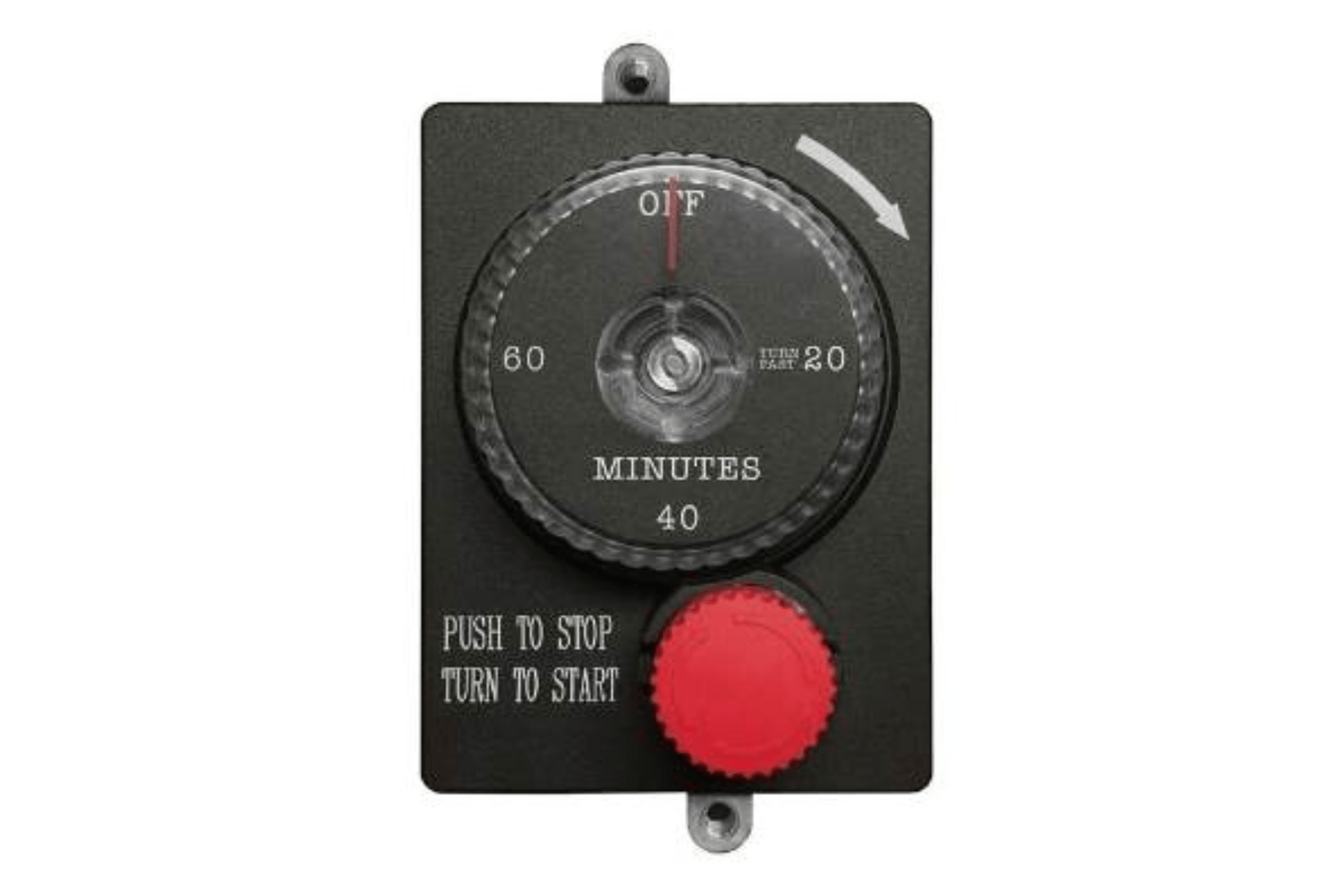 Fire Table Timer Warming Trends DTES1HR 1-Hour Dial Timer with Manual Emergency Shut-of ...