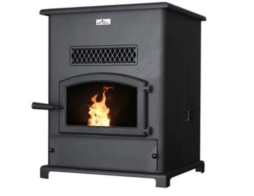 Breckwell 24" SP1000 Big E Pellet Stove with Arched Door and Ashpan