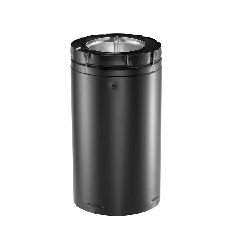DuraVent DirectVent Pro 4x6-5/8 Inch Diameter Black Direct Vent 6 Inch Pipe Length - 46DVA-06B
