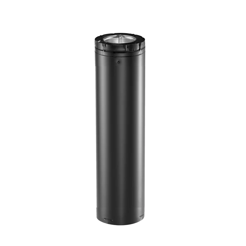 DuraVent DirectVent Pro 4x6-5/8 Inch Diameter Black Direct Vent 48 Inch Pipe Length - 46DVA-48B