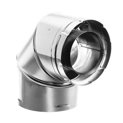 DuraVent DirectVent Pro 4x6-5/8 Inch Diameter Galvanized Direct Vent 90 Degree Elbow - 46DVA-E90