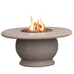 American Fyre Designs 48" Amphora Round Concrete Top Chat Height Fire Table