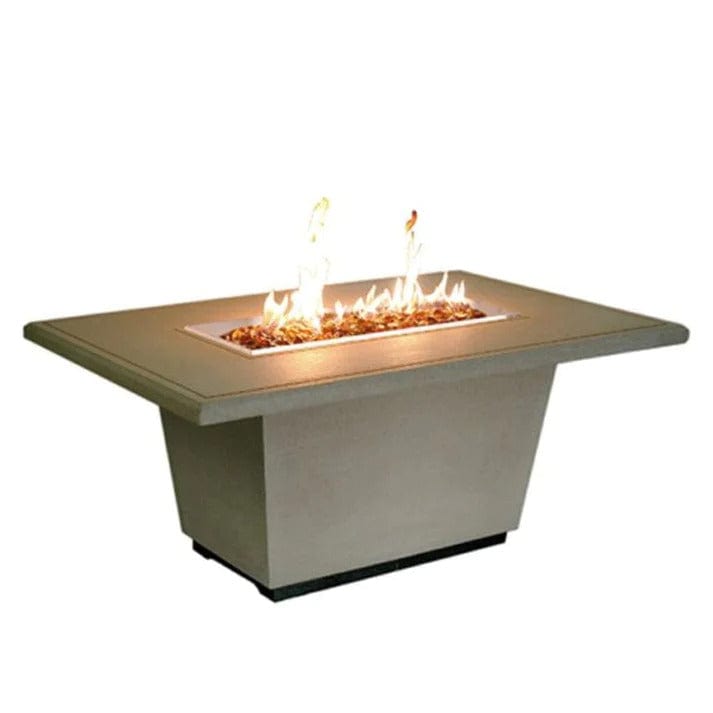 American Fyre Designs 54" Cosmopolitan Rectangular Chat Height Fire Table