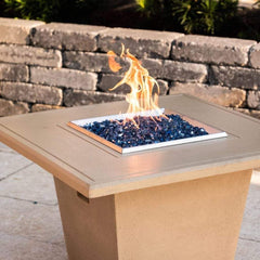 American Fyre Designs 36" Cosmopolitan Square Chat Height Fire Table