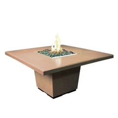 American Fyre Designs 60" Cosmopolitan Square Dining Fire Table