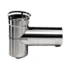 National Chimney 8 Inch Diameter 2-Part Flex Tee 316 - NC8FLEXTL