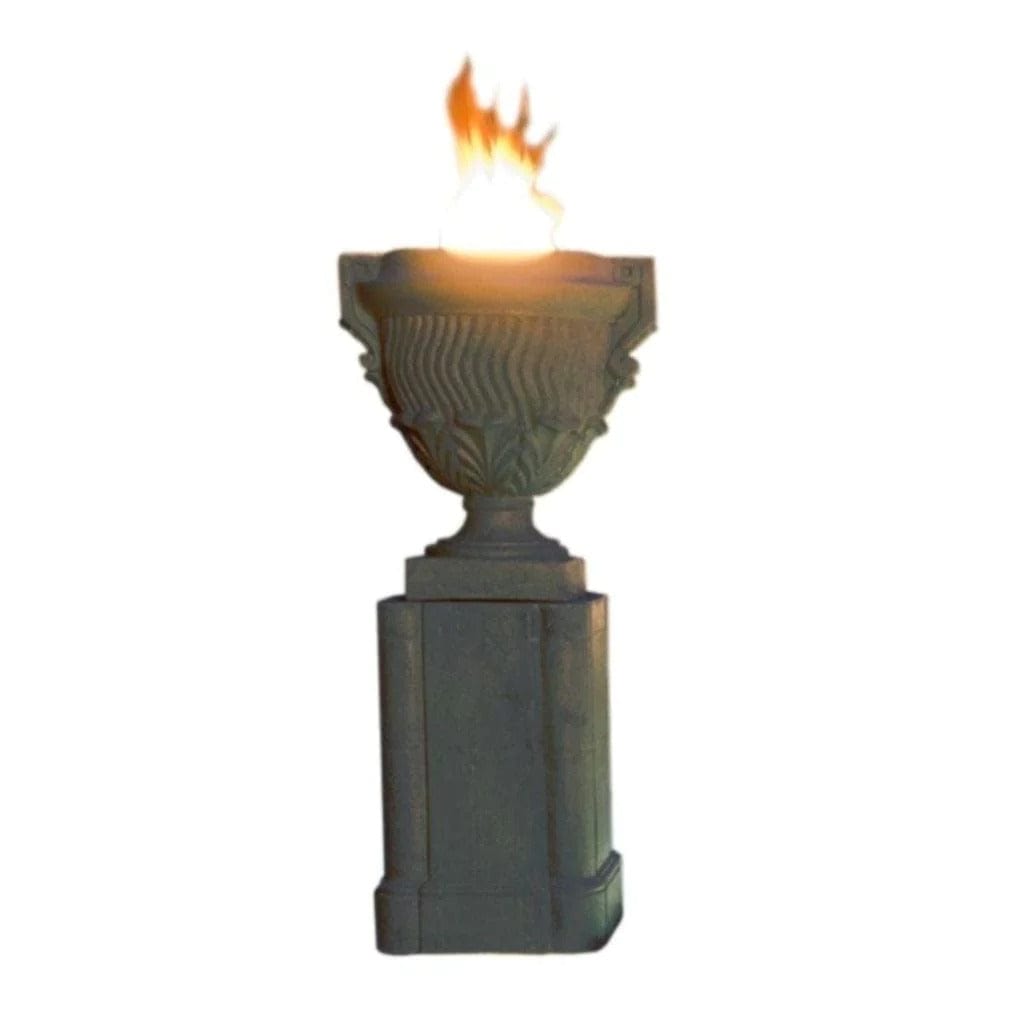 American Fyre Designs 26" Piage Gas Fire Urn with Pedestal