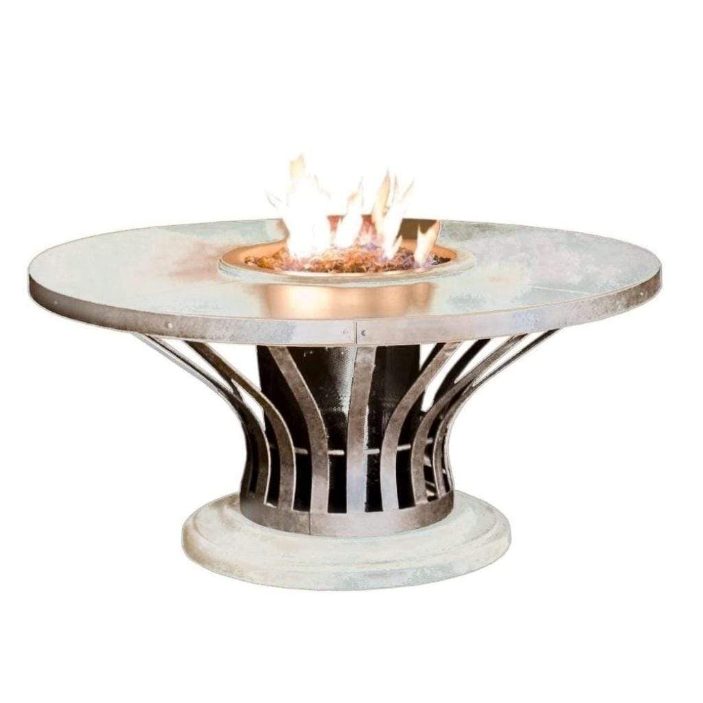 American Fyre Designs 54" Fiesta Round Chat Height Fire Table