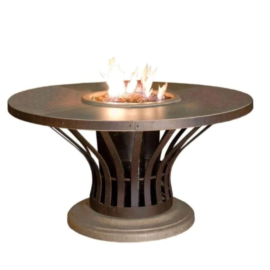 American Fyre Designs 54" Fiesta Round Dining Height Fire Table