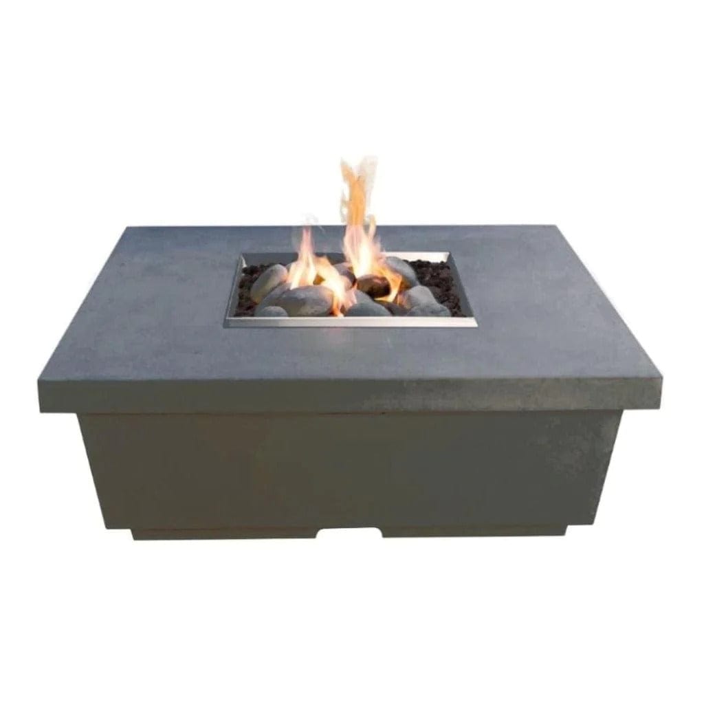 American Fyre Designs 44" Contempo Square Chat Height Fire Table