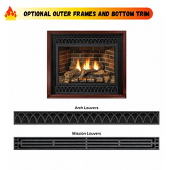 Empire 32" Tahoe Deluxe Direct Vent Gas Fireplace with Log Set