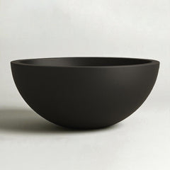 Warming Trends AON GFRC Architectural Aura Bowl Concrete Vessels w/ Crossfire Brass Burner