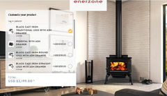 Enerzone 28-Inch Solution 1.7 Wood Burning Stove