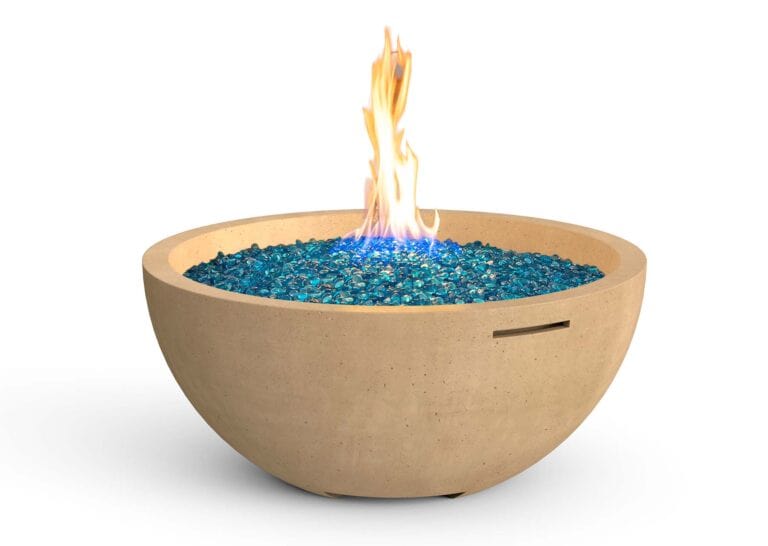 American Fyre Designs 36" Round Concrete Gas Fire Bowl