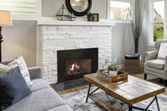 Empire 32" Franklin Vent-Free Gas Fireplace Insert with Log Set and Brick Liner