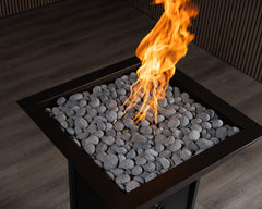 Warming Trends AON Metal Architectural Pinnacle Square Wok Metal Vessels w/ Crossfire Brass Burner