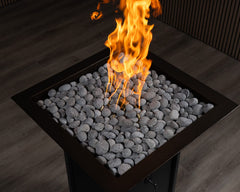 Warming Trends AON Metal Architectural Pinnacle Square Wok Metal Vessels w/ Crossfire Brass Burner