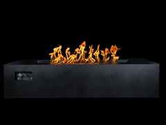 Warming Trends AON Powder-Coated Aluminum Rectangular Fire Table w/ Crossfire Brass Burner