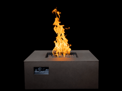 Warming Trends AON Powder-Coated Aluminum Square Fire Table w/ Crossfire Brass Burner