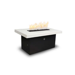 The Outdoor Plus Alberta Black and White Fire Table