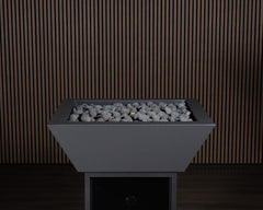 Warming Trends AON Metal Architectural Pinnacle Square Wok Metal Vessels w/ Crossfire Brass Burner