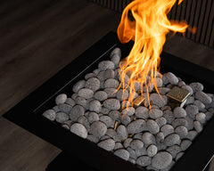 Warming Trends AON Metal Architectural Pinnacle Square Wok Metal Vessels w/ Crossfire Brass Burner