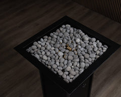 Warming Trends AON Metal Architectural Pinnacle Square Wok Metal Vessels w/ Crossfire Brass Burner