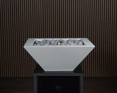 Warming Trends AON Metal Architectural Pinnacle Square Wok Metal Vessels w/ Crossfire Brass Burner
