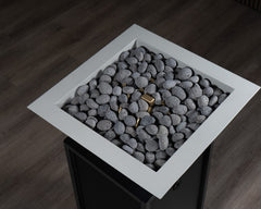Warming Trends AON Metal Architectural Pinnacle Square Wok Metal Vessels w/ Crossfire Brass Burner