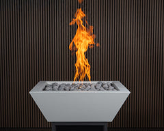Warming Trends AON Metal Architectural Pinnacle Square Wok Metal Vessels w/ Crossfire Brass Burner