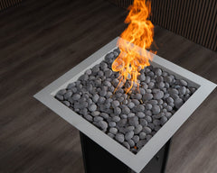 Warming Trends AON Metal Architectural Pinnacle Square Wok Metal Vessels w/ Crossfire Brass Burner