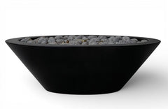 Warming Trends AON GFRC Architectural Ascend Round Wok Metal Vessels w/ Crossfire Brass Burner