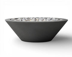 Warming Trends AON GFRC Architectural Ascend Round Wok Metal Vessels w/ Crossfire Brass Burner