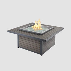 The Outdoor GreatRoom Brooks Square Chat Height Gas Fire Pit Table