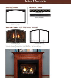 White Mountain Hearth 36" Breckenridge Premium Double-Sided Vent-Free Firebox