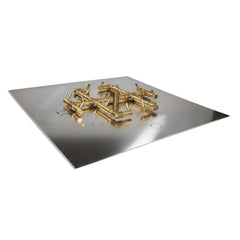 Warming Trends UPKBS Brandon Specialty Paver Kit with Crossfire Brass Burner and Square Aluminum Plate