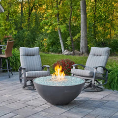 The Outdoor GreatRoom 42-Inch Cove Edge Round Gas Fire Pit Bowl