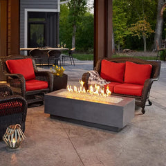 The Outdoor GreatRoom Cove Linear Gas Fire Pit Table