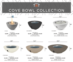 The Outdoor GreatRoom 60-Inch Cove Bowl Gas Fire Pit Bowl