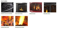 Vermont Castings Stardance Direct Vent Gas Stove with IntelliFire Touch Ignition System