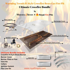 Ultimate Crossfire Bundle: Warming Trends Crossfire CFBH H-Style Brass Burner Bundle