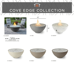 The Outdoor GreatRoom 42-Inch Cove Edge Round Gas Fire Pit Bowl