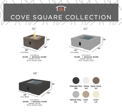 The Outdoor GreatRoom 42-Inch Cove Square Gas Fire Pit Bowl