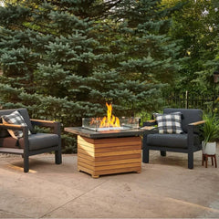 The Outdoor GreatRoom 44x30-Inch Darien Rectangular Gas Fire Pit Table