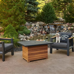 The Outdoor GreatRoom 44x30-Inch Darien Rectangular Gas Fire Pit Table