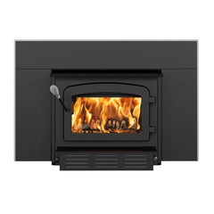 Drolet DB0312 Escape 1800-I Wood Insert Fireplace Insert Kit with Faceplate and Liner Kit