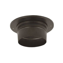 DuraVent DuraBlack 8 Inch Diameter Black Snap-Lock Adapter w/Trim - 8DBK-ADSL